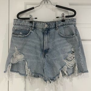 Zara blue jean shorts